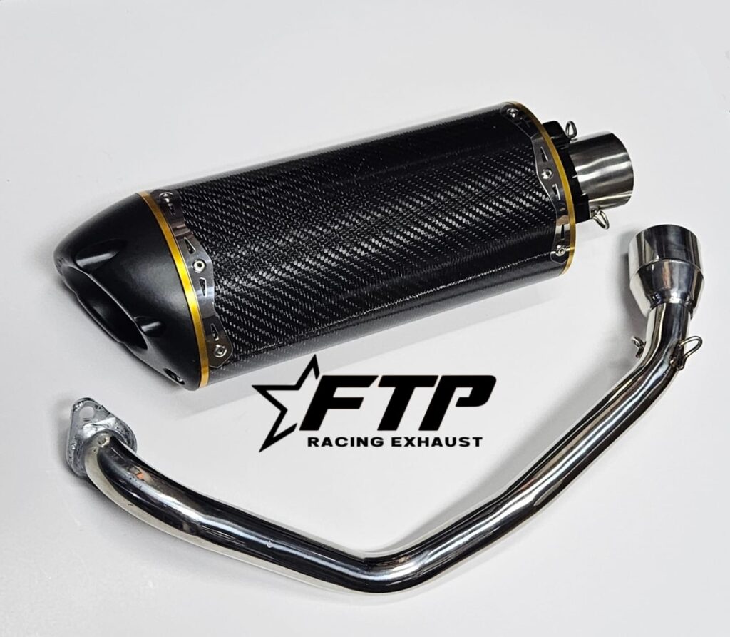 Exhaust Carbon Gold systems mufflers Gy6 150cc – 200cc – Furious Team Parts